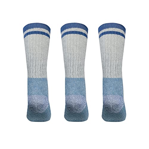 MERIWOOL Merino Wool Hiking Socks for Men and Women – 3 Pairs Midweight Cushioned – Warm n Breathable - color: Cloud, size: X-Large