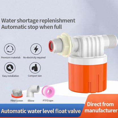 Float Ball Valve for Water Tank,Automatic Water Trough Water Level Control Float Valve Aqua Pulse Trough for Pool,Pond,Livestock (1pcs 1/2" side inner) - size: 1/2" side inner