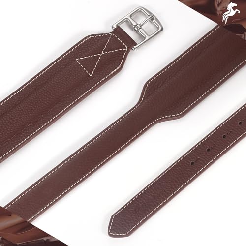 Jeereal Stability Stirrup Leathers with Strong Nylon Core for Equestrian Riding Wide Body English Stirrup Leathers - size: 58" / 145cm