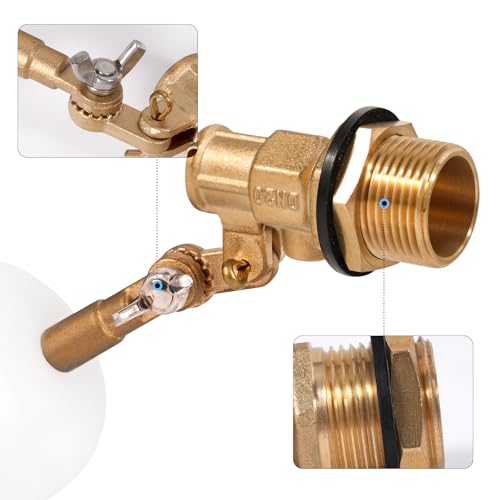 1/2 Inch Float Valve, Water Level Control Auto Fill Valve