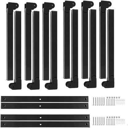 Ultrawall Wall Mount Wood Organizer and Lumber Storage Rack with 3-Level | Garage Metal Wood Storage Rack for Indoor & Outdoor Use, Black 4 Pack - style: Black-4 PACK