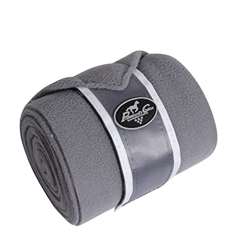 Professional's Choice Satin Polo Wraps (Charcoal) - color: Charcoal