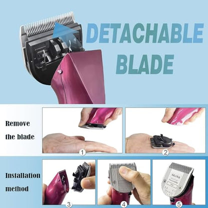 2PCS Adjustable 5 in 1 Replacement Blades Compatible with Wahl 5 in1 Clipper Bravura, Chromado, Creativa, Figura, Motion, Supergroom Dog Grooming Clippers - color: Black-2