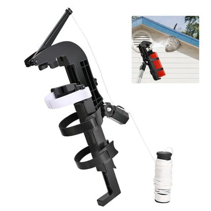 NEWFLY Spray Can Extension Pole Adaptor, Adjustable Bracket Sprayer Adaptor - color: Black