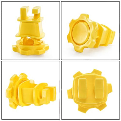 Cididu 50 Pack Electric Fence Insulators, Screw Tight Round Post Insulator, Electric Fence Wire Insulators for Round Pipe, Post Clips Insulators for Farm Animal Agricultural Fence
