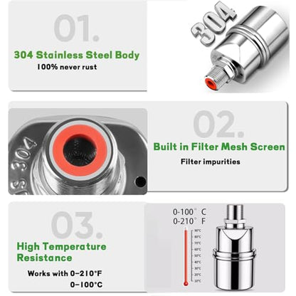 1/2'' Automatic Water Level Control Valve Auto Shut Off Ball Mini Float Valve 304 Stainless Steel Float Valve