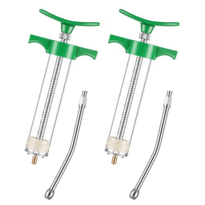 Threlaco 20ml 2 Pcs Drench Gun for Goats, Sheep & Cattle - size: 20ml