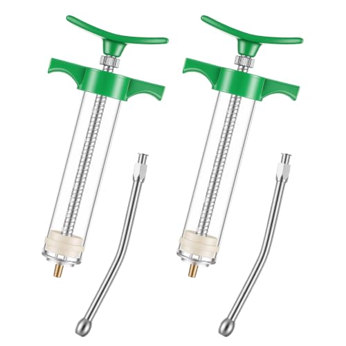 Threlaco 20ml 2 Pcs Drench Gun for Goats, Sheep & Cattle - size: 20ml