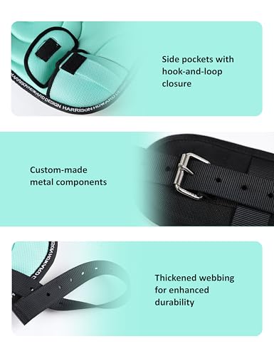 Harrison Howard Bareback Horse Riding Pad Breathable Mesh Cushioned No-Saddle Pad with Girth for Trail Training - color: Mint
