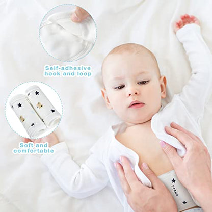 Seematn 8 Pcs Baby Belly Band, Umbilical Cord Cover for Newborn 0-12 Months