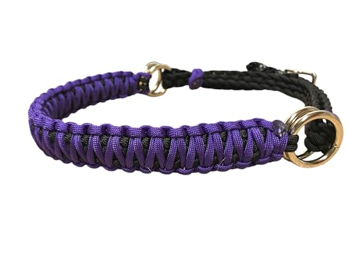 purple side pull hackamore bitless bridle attachment horse tack