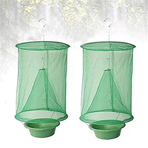 FEBSNOW Ranch Green Cage for Indoor or Outdoor Family Farms Park Restaurant | 4 Pack Mesh Cages, Easy Hanging Installation, Ranch Horse Farms Yards, Long Lasting Use