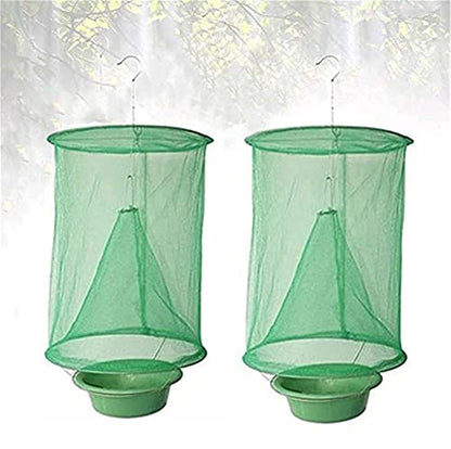 FEBSNOW Ranch Green Cage for Indoor or Outdoor Family Farms Park Restaurant | 4 Pack Mesh Cages, Easy Hanging Installation, Ranch Horse Farms Yards, Long Lasting Use