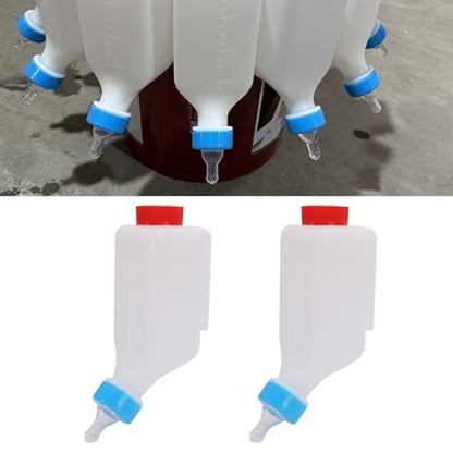 Lamb Feeding Bottle, 5 Pack Thickened Hanging Goat Bottles, 500ML Milk Feeder Bottle for Small Animal Livestock