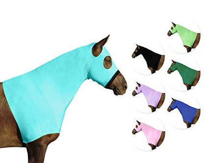 Comfort Stretch Lycra Sleazy Slicker Horse Hood Neck Cover