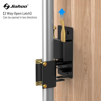 JIAHOO 2 Way Farm Gate Latch, Heavy Duty Gate Latches for Metal Tube Gates - style: Farm Gate Latch