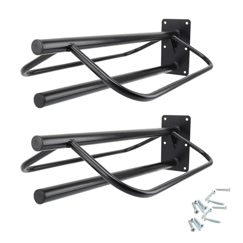2 Pack Saddle Rack with Pad Bar,Heavy Duty Wall Mounted Saddle Stand Saddle Pad Rack for English Western Saddles Horses Blanket,Black - style: One Bar-2PCS