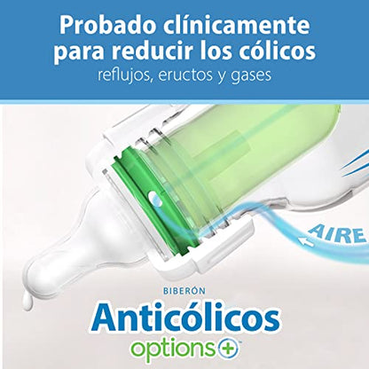 Dr. Brown's Anti-Colic Options+ Narrow Breast to Bottle Pump and Store Feeding Set with Slow Flow Nipples, Baby Bottle Travel Caps and 100% Silicone HappyPaci One-Piece Pacifier - color: Clear, size: 13 Piece Set