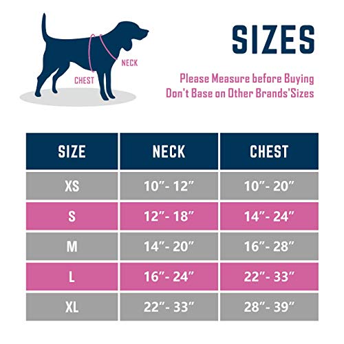PHOEPET Upgraded No Pull Dog Harness, Reflective Adjustable Vest - color: Red, size: Medium