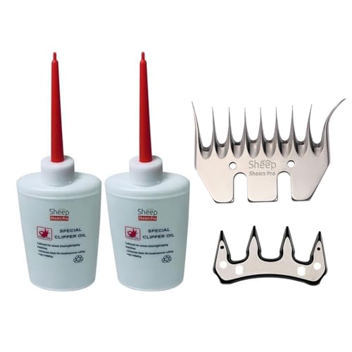 Sheep Shears Pro Clipper Blades 9 Tooth Curved Blade Replacement - size: 9 Tooth Curved Blade and Cutter set