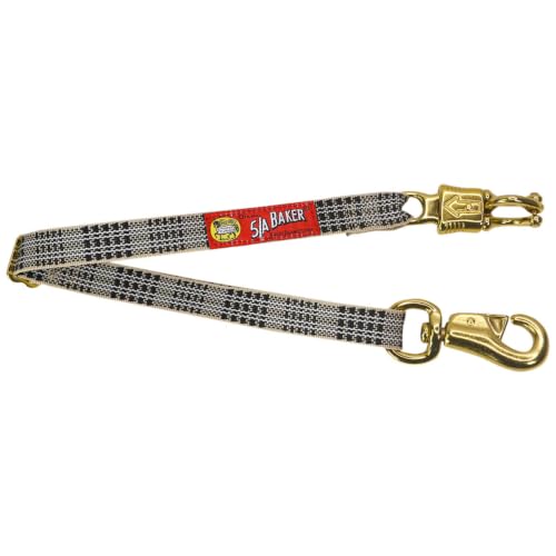 5/A Baker Trailer Tie Adjustable 18 inches to 32 inches - 1 inch Wide - Baker Plaid