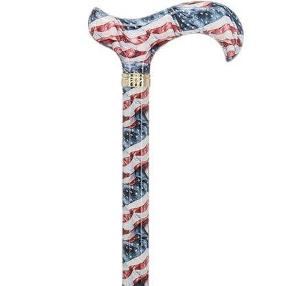 Royal RC Canes Walking Sticks for Men and Women - Stylish Designer Fashionable Adjustable Derby Canes - Lightweight Aluminum Cool Walking Sticks with HD Patterns - color: Blue and White