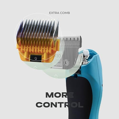 Stainless Steel A5 Wide Guide Comb – Metal Attachment for A5 Wide Blades, Compatible with Wahl KM, Andis, Oster, Heiniger – Smooth & Durable Grooming Guard (22mm - 7/8") - size: 22mm - 7/8"