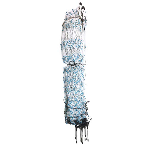 48" x 164' Electric Poultry Netting with Double Spiked Fiberglass Posts | Electric Fence for Chickens in Backyards, Homesteads, Farms and Ranches