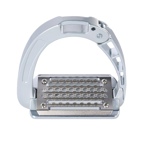 Acavallo Alupro Junior Stirrups, One Size, Black, Set of 2 - color: Aluminium