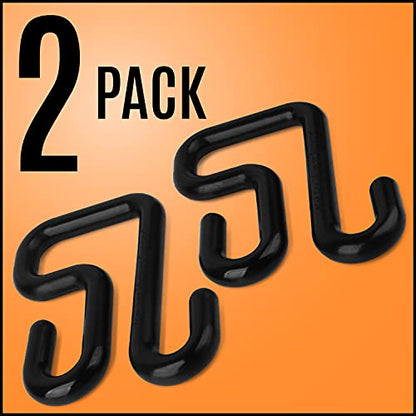 Impresa Lineman Bucket Hooks Set - 3 in, 2-Pack, Black - Secure Tool Access with Bucket Truck Hooks - Durable Construction for Lineman Tools