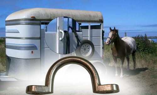 2" I.D Aluminum Trailer Tie Down D-Ring (2-Pack) - Bolt-On Lashing Rope Ring for Horse, Cargo & Utility Trailers, RV, Camper, Boat - Heavy Duty Tie Down Anchor Loop