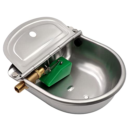 Automatic Dog Water Bowl Dispenser with Brass Float Valve and Drain Hole
