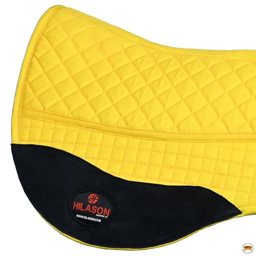 HILASON Western All Purpose Horse English Saddle Pad | All-Purpose - color: Yellow