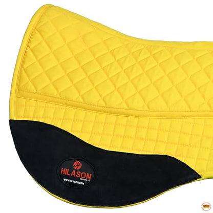 HILASON Western All Purpose Horse English Saddle Pad | All-Purpose - color: Yellow