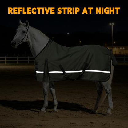 Horse Turnout Blanket, Waterproof Rain Sheet, 600D Oxford - size: 54IN