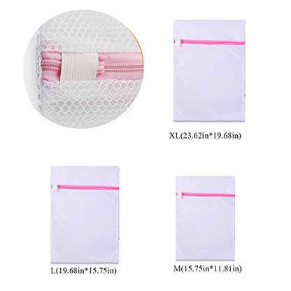 Mesh Laundry Bag, Kasiria 5 Pcs Washing Bags- for Laundry,Blouse, Hosiery, Stocking, Underwear, Bra and Lingerie, Travel Laundry Bag (X-Large) - size: X-Large (23.62*19.68in)