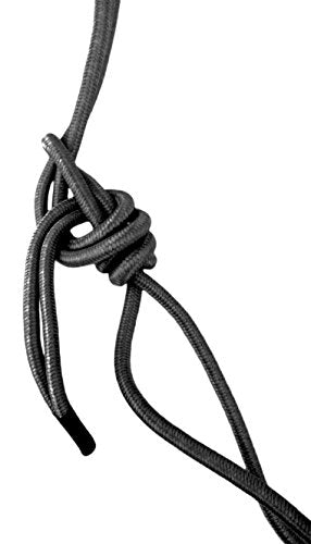 Southwestern Equine Side Pull Rope Halters with Nickle Plated Rings - color: Black