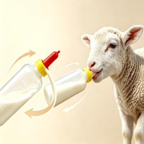 4 Pack 500ml Livestock Feeding Bottles