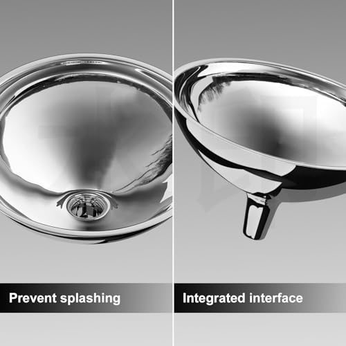 Serinar Stainless Steel Large Funnel with Filter (5.7 in. X 0.55 in. Mouth) and 50 Mesh Stainless Steel Food Filter for Bottle, Oil, Juice, Coffee, Honey, Milk