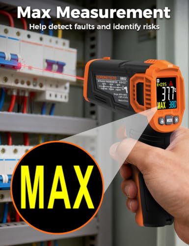 Non Contact Infrared Thermometer Gun POROMETISTO with MAX Measurement - size: IM02