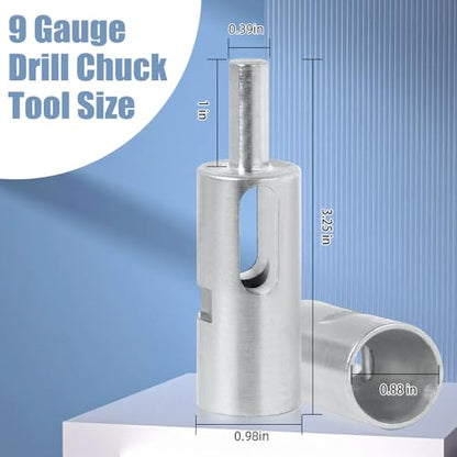 EZ Twist Fence Ties Chain Link 9 Gauge Drill Chuck Tool EZ Twist Tie Tool | 9 Gauge Easy Twist Ties for Chain Link Fence Ties,Twist Tie Tool for 9 Gauge Drill Chuck Fit 3/8",EZ Twist Fence Tie Tool - style: 9 Gauge