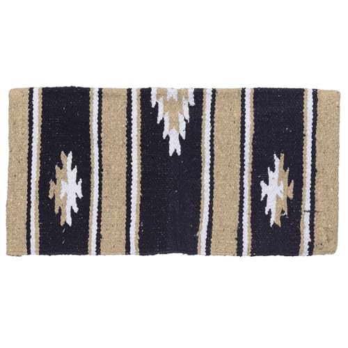 Tough 1 Wool Sierra Miniature Saddle Blanket - color: Taupe/Black/Cream