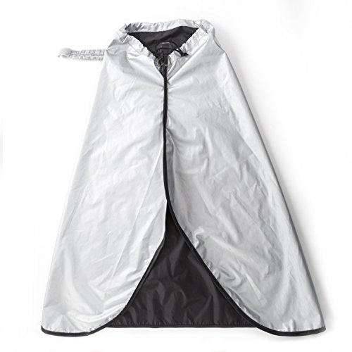 Movo CRC03 Extra-Long Camera Rain Coat Rain Cover for DSLR Cameras, Lens, and Tripod (Metallic Gray)
