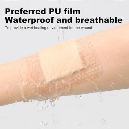 60 Pcs Silicone Foam Dressing 4x4 Gentle Border, Waterproof Silicone Bandages for Wounds Care, Bed Sore Patches, Super Absorbent Wound Dressing, Self Adhesive Pressure Sore Pads - size: 4''x4'' (60 Packs)