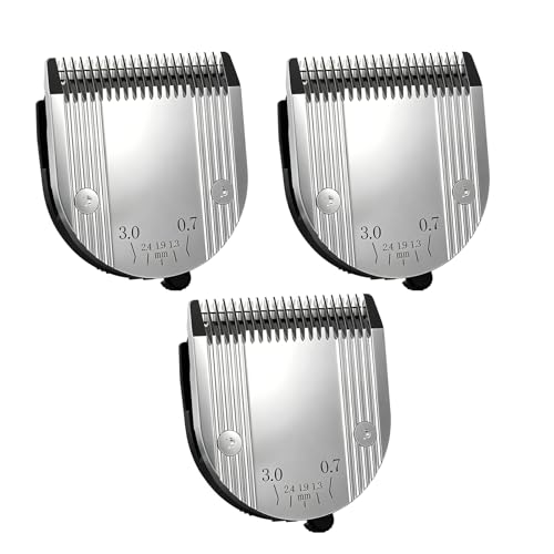5 in 1 Blades Adjustable Dog Grooming Replacement Blades, Silver, 3PC | Compatible with Wahl Animal Clipper, Arco, Bravura, Chromado, Creativa, Figura, Motion, For Pet, Dog, and Horse - color: Silver-3Pack