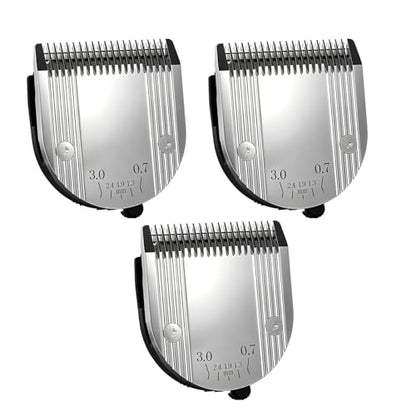 5 in 1 Blades Adjustable Dog Grooming Replacement Blades, Silver, 3PC | Compatible with Wahl Animal Clipper, Arco, Bravura, Chromado, Creativa, Figura, Motion, For Pet, Dog, and Horse - color: Silver-3Pack