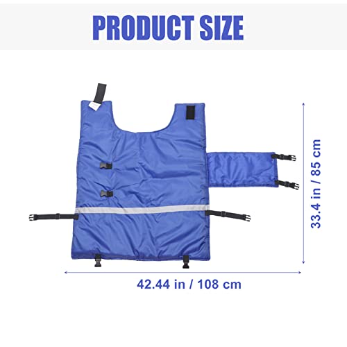 POPETPOP Calf Jacket Waterproof Windproof Winter Coat Livestock Warming Coat for Calves Easy Buckle Fit Warm Apparel for Cold Wet Pastures 42.51 X 33.46 in