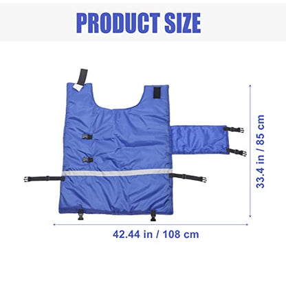 POPETPOP Calf Jacket Waterproof Windproof Winter Coat Livestock Warming Coat for Calves Easy Buckle Fit Warm Apparel for Cold Wet Pastures 42.51 X 33.46 in