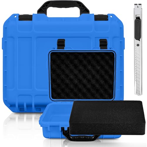 Relaxweex 8.5 x 6.5 x 3.7 Inch Hard Case, Grid Shell, Blue - color: Blue, size: 8.5 x 6.5 x 3.7 Inch, style: Grid Shell
