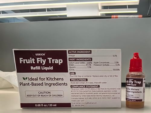 10 Pack Fruit Fly Trap Refill Liquid, 0.68oz/ Bottle, Liquid Fly Traps Refill for Indoors,Effective Lure Refill Gnat Catcher for Home Kitchen Use,Non Toxic Safe Near Food - size: 10P